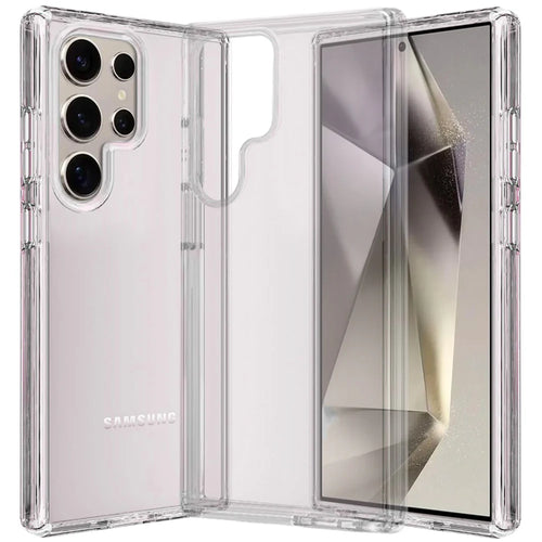 For Samsung s25 Ultra Sturdy Ultra Thick 3mm Transparent Hybrid Case Cover - Clear
