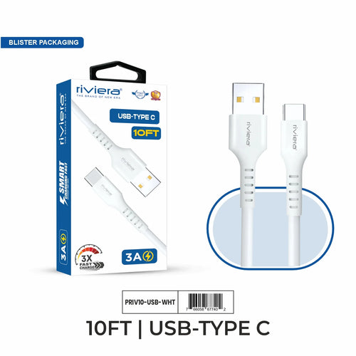 Premium Package - 10FT Fast Charging Cable [USB - Type C (PD)] - White (39)