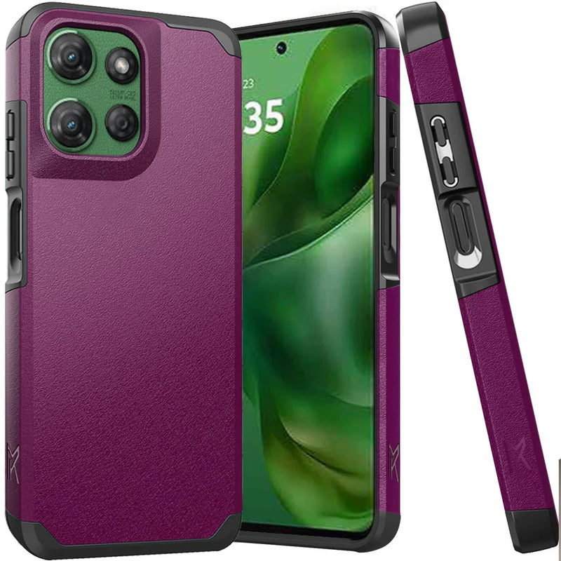 Load image into Gallery viewer, For Moto G Power 2026/2025 (Original Series) Tough Strong Shockproof Hybrid in Slide-Out Package - Dark Purple
