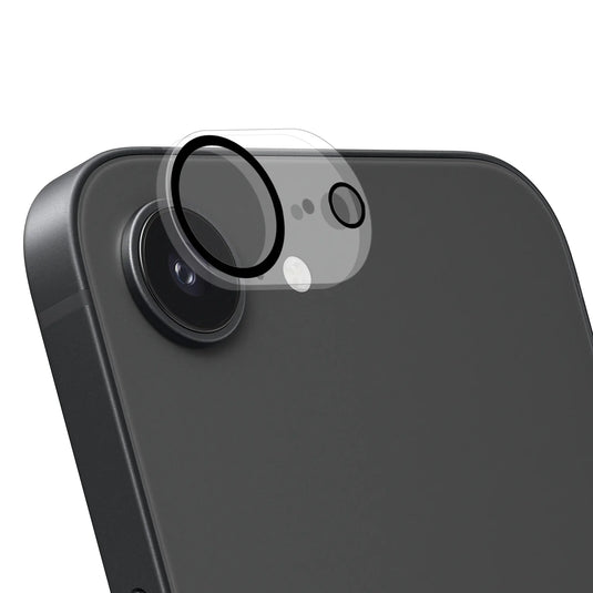 For iPhone 16E / SE4 Camera Lens Black Edge Tempered(2.5D)