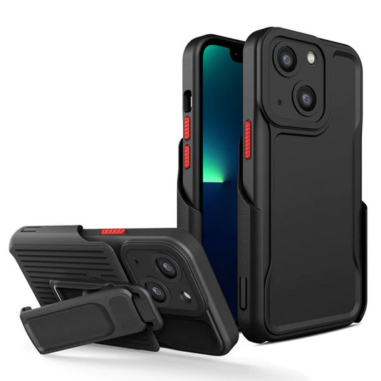 Explorermax Holster Case for iPhone 13 (6.1) - Black iPhone 13 (6.1) Black