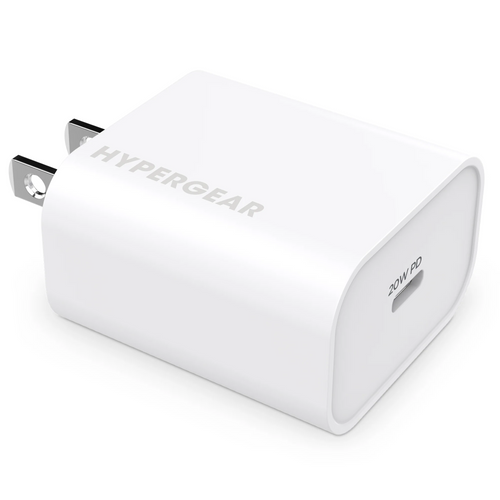 HyperGear 20W USB-C PD Wall Charger White Universal WHITE
