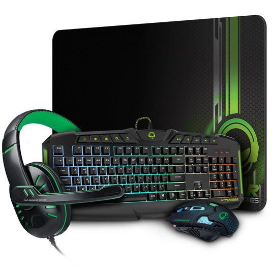 HyperGear 4-in-1 Gaming Kit 2021 Emerald Crocodile