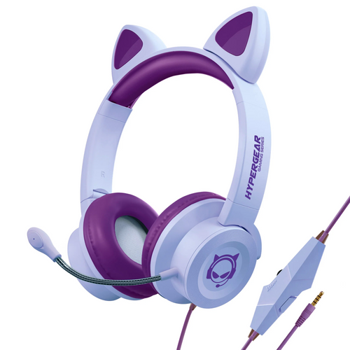 HyperGear Kombat Kitty Gaming Headset Purple Universal PURPLE