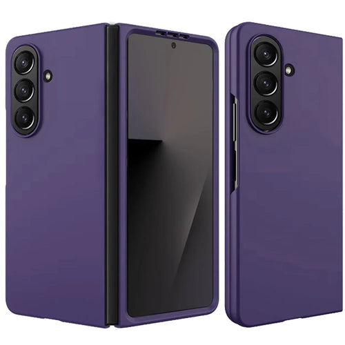 For Samsung Z Fold 7 Flip Snap On Premium Matte Finish Case Cover - Dark Purple