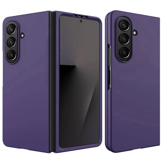For Samsung Z Fold 7 Flip Snap On Premium Matte Finish Case Cover - Dark Purple