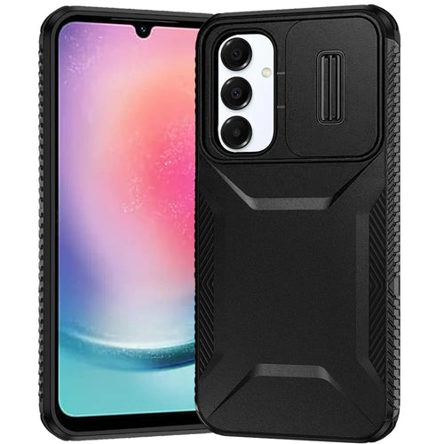 For Samsung Galaxy A26 Ultimate U Design Hybrid with Camera Window Covering - Black
