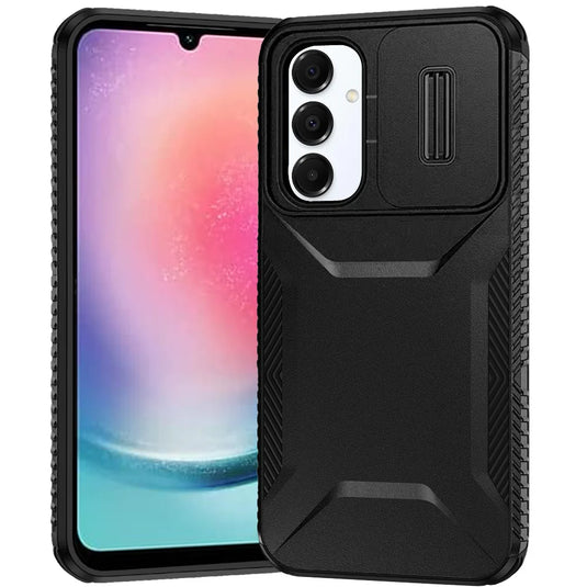 For Samsung Galaxy A26 Ultimate U Design Hybrid with Camera Window Covering - Black