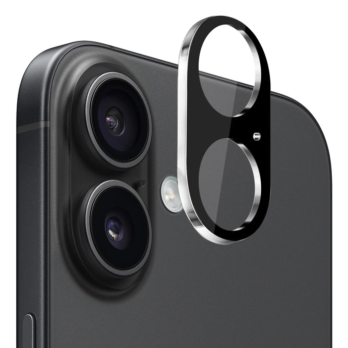 For iPhone 17 Camera Lens Colored Edge Tempered(2.5D) - Black
