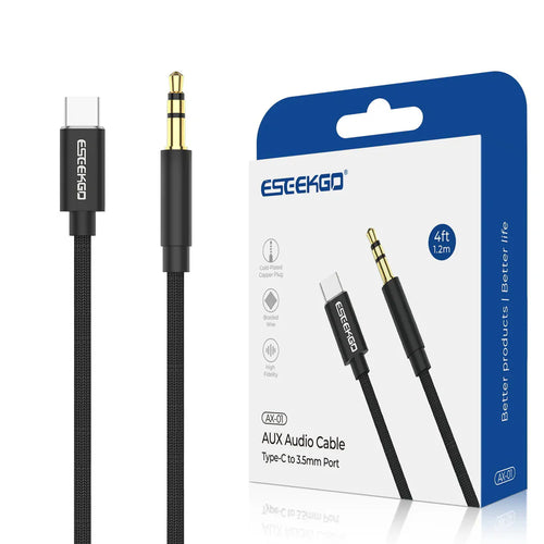 ESEEKGO AX-01 Nylon Braided Type-C To 3.5mm Audio Cable (LANE A RACK 10 ESEEK#1)