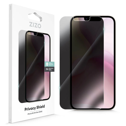 ZIZO PRIVACY Tempered Glass Screen Protector for iPhone 16e / iPhone 13 / iPhone 14 / iPhone 15 - Privacy