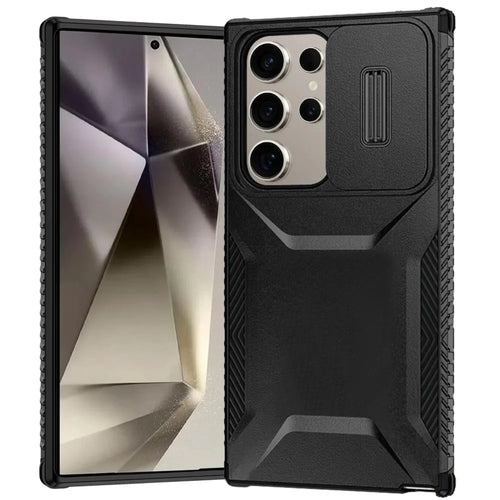 For Samsung s25 Ultra Ultimate U Design Hybrid with Camera Window Covering - Black