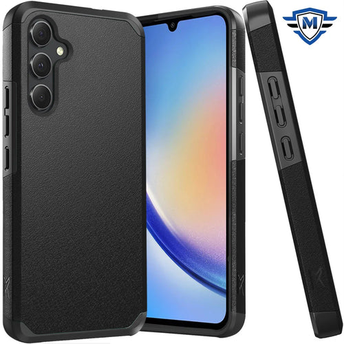 For Samsung A35 5g METKASE (Original Series) Tough Strong Shockproof Hybrid in Slide-Out Package - Black