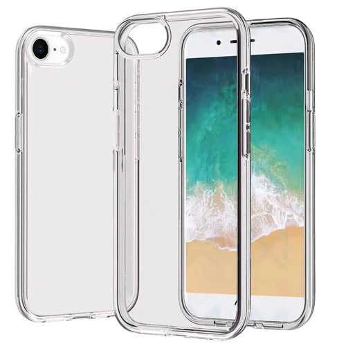 For iPhone SE4 Sturdy Ultra Thick 3mm Transparent Hybrid - Clear