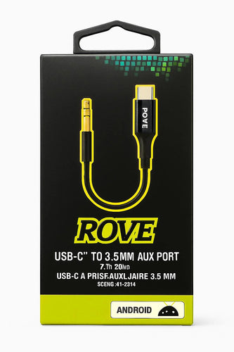 Rove USB C to 3.5 MM Aux Audio Adapter (LANE A8)
