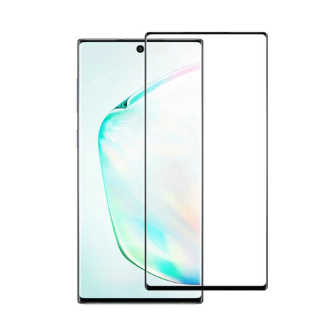 For Samsung Galaxy Note 10 6.3 inch Premium Screen Tempered Designed to allow full functionality with cover on - Black Edged