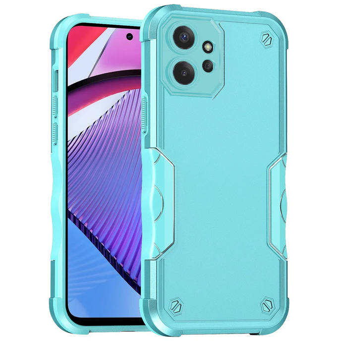 For Motorola G POWER 5G (2023) Exquisite Tough Shockproof Hybrid Case Cover - Teal