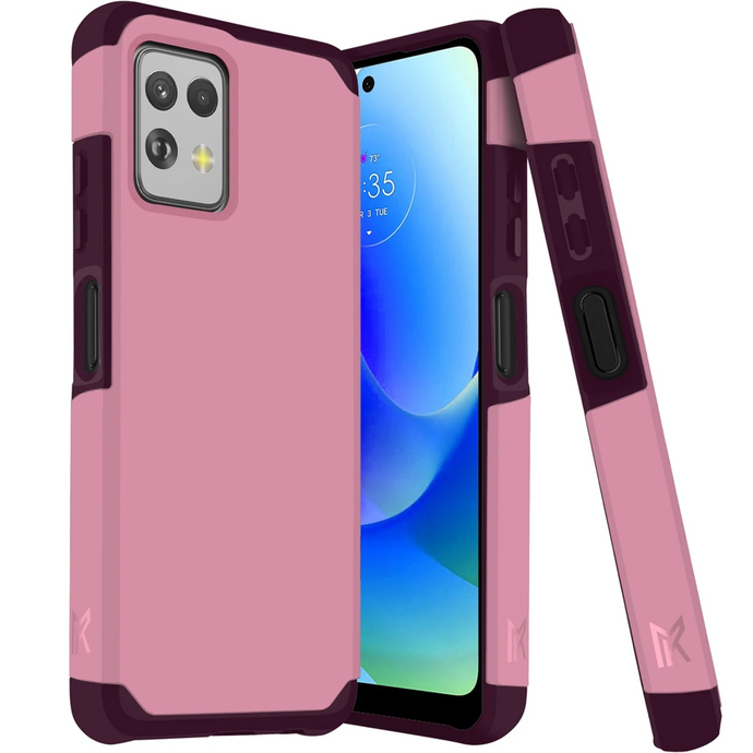 For Motorola G POWER 5G (2023) Tough Strong Hybrid (Magnet Mount Friendly) Case Cover - Fruity Wine