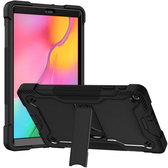 For Samsung A9 Plus 11 inch Tough Tablet Strong Kickstand Hybrid Case Cover - Black