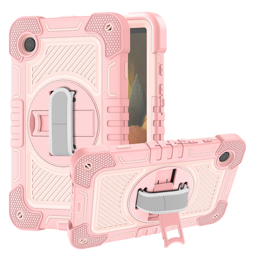 For Samsung A9 Plus 11 inch 3in1 Multi-Functional Tablet Case for Hand, Shoulder, Pencil & Stand - Rose Gold