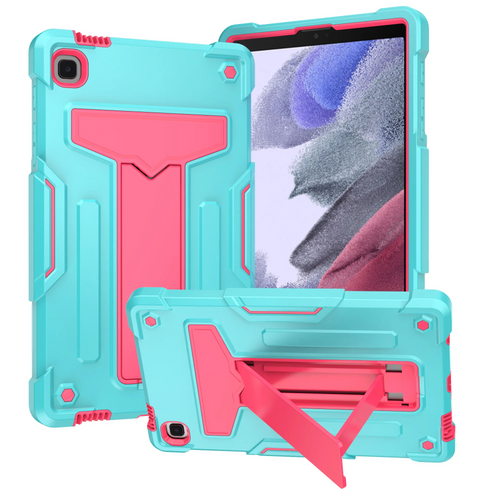 For Samsung A9 8.7inch Tablet Vertical 3in1 Tough Hybrid Kickstand - Teal/Hot Pink