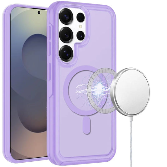 For Samsung s25 Ultra Glossy Oil Premium Hybrid Case Cover - Purple
