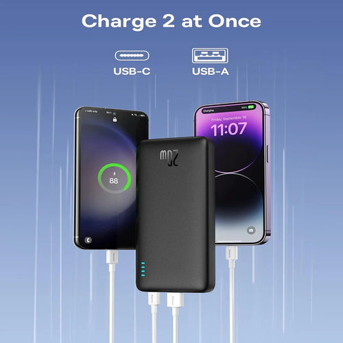 Baseus Portable Charger, 20W PD QC Power Bank Fast Charging, 10000mAh Slim Battery Pack Charger Portable with USB C in&Out for iPhone 15 14 13 12 11 Samsung S23 S22 Google LG iPad (LANE B RACK 11)