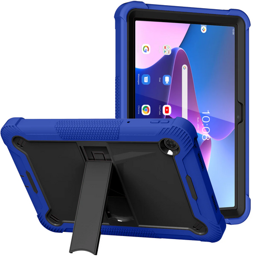 For Apple iPad Pro 13inch 2024 Tough Tablet Strong Kickstand Hybrid Case Cover - Dark Blue