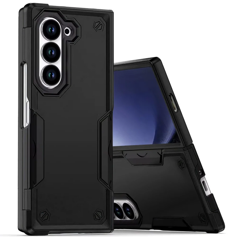 Load image into Gallery viewer, For Samsung Z Fold 6 Exquisite Tough Shockproof Hybrid Case Cover - Black
