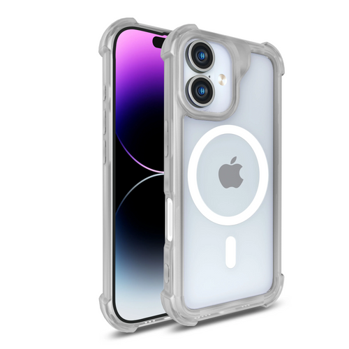 CLICK Clear Rugged MagSafe Series iPhone 16 Case - Clear