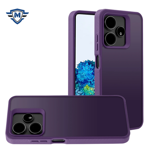 For Celero 3 Plus METKASE Dotted Edged Line Skin-Touch High Quality Hybrid in Slide-Out Package - Dark Purple