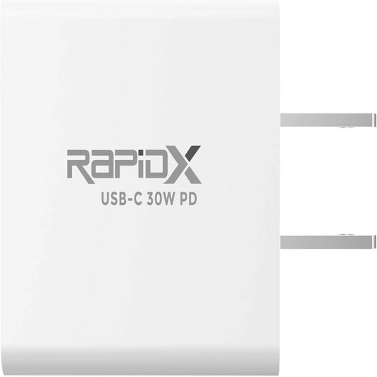 RapidX Mini PD 30W USB Type-C PD Wall Charger - White (LANE B RACK 14 - RAPIDX