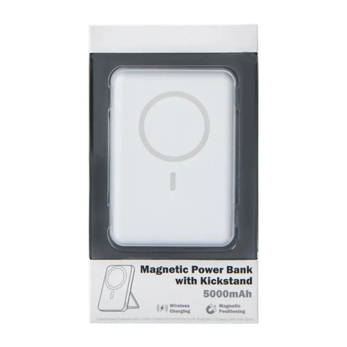 iJoy 5000MAH MAGNETIC POWER BANK WITH KICKSTAND - White (LANE A4 IJOY#3)