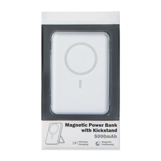 iJoy 5000MAH MAGNETIC POWER BANK WITH KICKSTAND - White (LANE A4 IJOY#3)