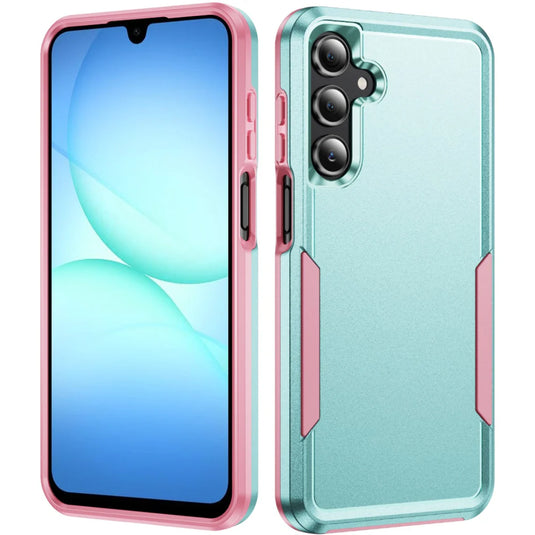 For Samsung A17 5G Tough Hybrid Case - Teal/Pink