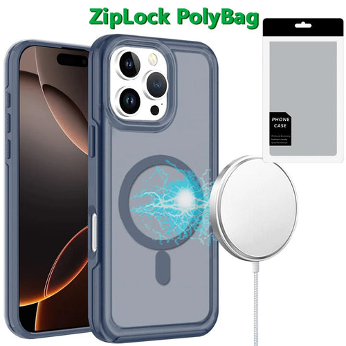 [PolyBag] For iPhone 16 Pro Max 6.9 inch Glossy Oil Premium Hybrid - Dark Blue