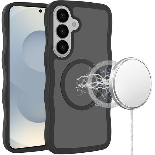 For Samsung s26 Edge Grip Hand Magnetic Ring HQ Hybrid - Black