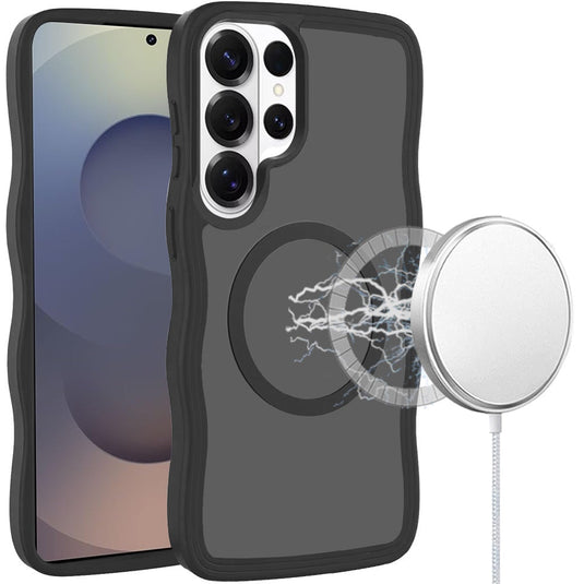 For Samsung s26 Ultra Grip Hand Magnetic Ring HQ Hybrid - Black