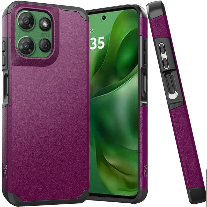 Load image into Gallery viewer, For Moto G Power 2026/2025 (Original Series) Tough Strong Shockproof Hybrid in Slide-Out Package - Dark Purple
