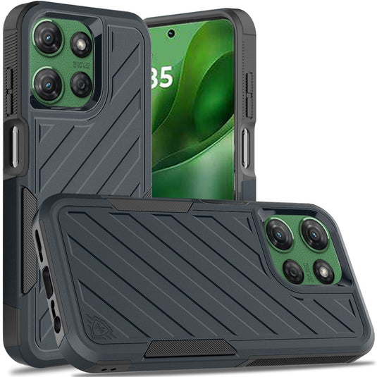 For Moto G Power 2026/2025 Noble lined shockproof dual layer hybrid - Blue/Black