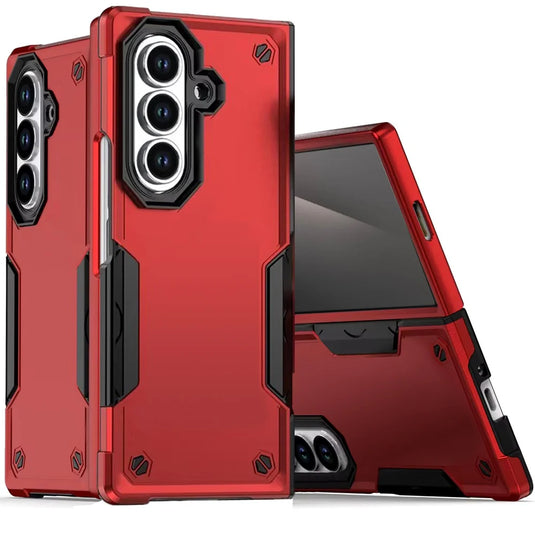 For Samsung Z Fold 7 Exquisite Tough Shockproof Hybrid Case Cover - Red