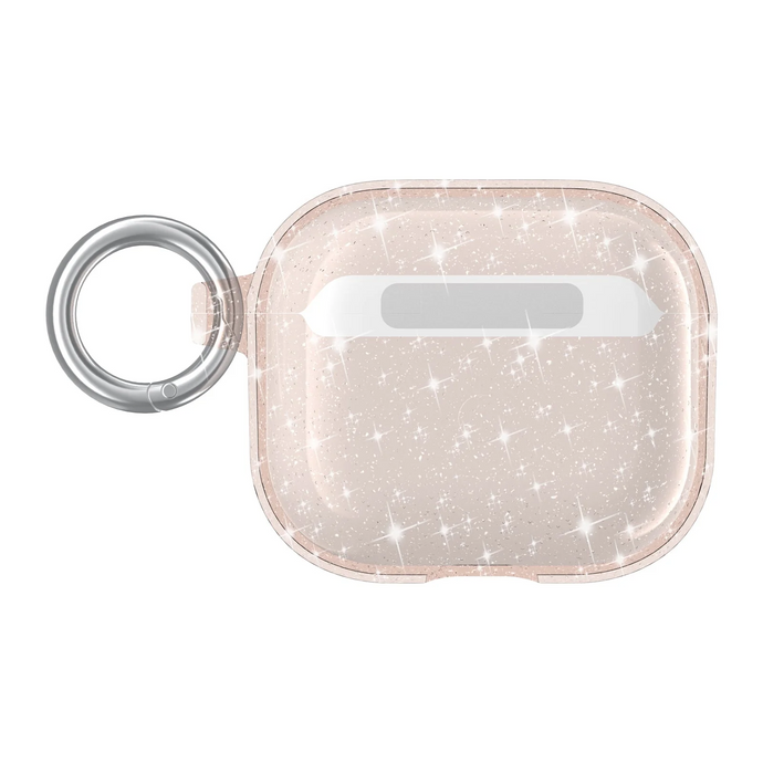 For AirPods Pro Glitter Shimmer Transparent Hybrid Case Cover - Gold AirPods Pro Gold