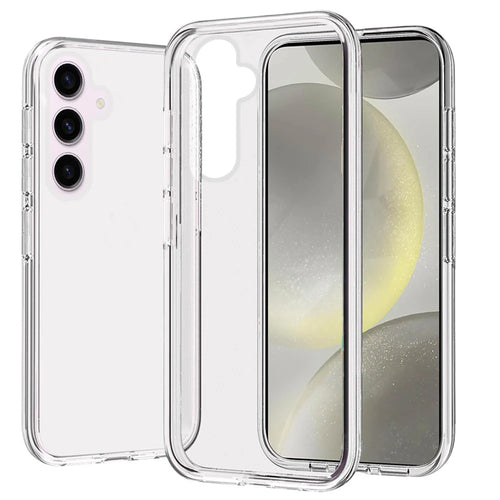 For Samsung s25 Plus/s24 Plus Sturdy Ultra Thick 3mm Transparent Hybrid Case Cover - Clear