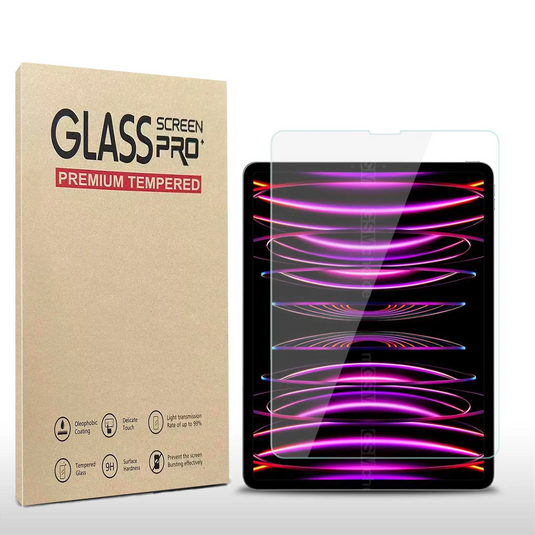 For Apple iPad Pro 12.9 inch (2021) Tablet HQ AB Glue Tempered Glass .33mm Thick Apple iPad Pro 12.9 inch (2021 2020 2018) Tempered Glass