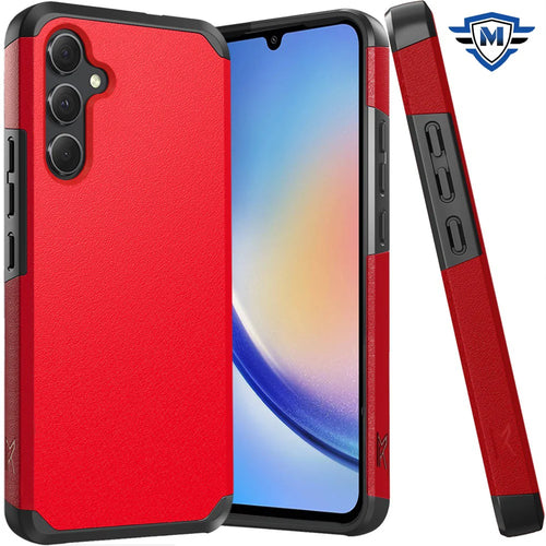 For Samsung A35 5g METKASE (Original Series) Tough Strong Shockproof Hybrid in Slide-Out Package - Red