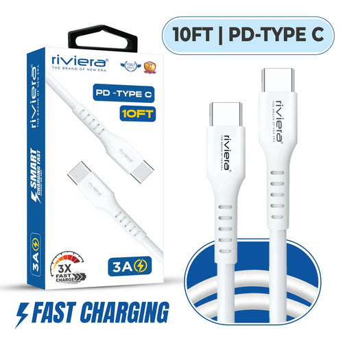Premium Package - 10FT Fast Charging Cable [Type C - Type C (PD)] - White (42)