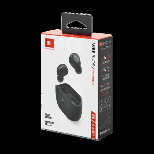 JBL Vibe Buds True Wireless Headphones - Black