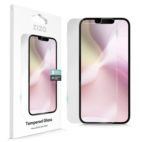 ZIZO TEMPERED GLASS Screen Protector for iPhone 16e / iPhone 13 / iPhone 14 / iPhone 15 - Clear