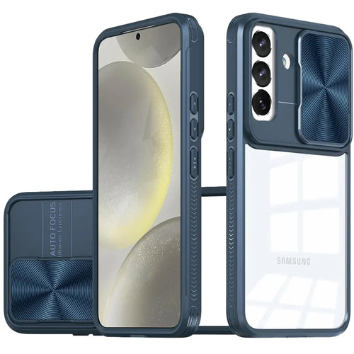 For Samsung s25 Plus/s24 Plus Fusion Transparent Clear Hybrid Case Cover - Blue