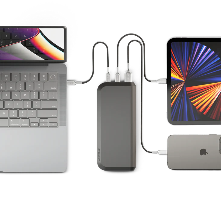 Load image into Gallery viewer, Cygnett ChargeUp Pro Series 25K Laptop Power Bank 100W CY4131PBCHE - Black
